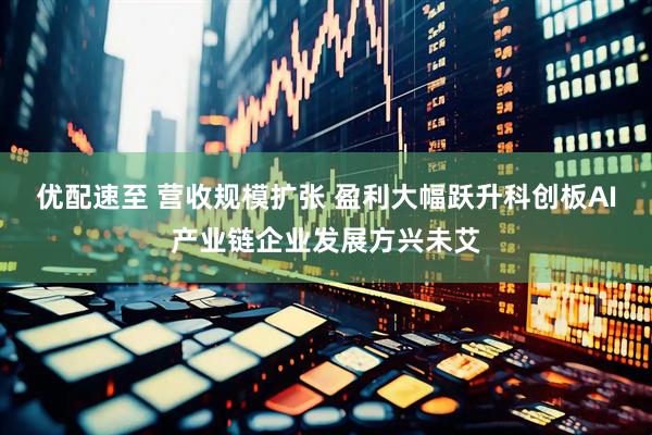 优配速至 营收规模扩张 盈利大幅跃升科创板AI产业链企业发展方兴未艾