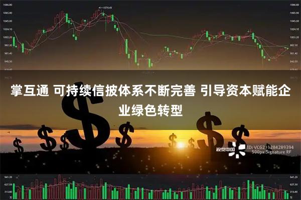 掌互通 可持续信披体系不断完善 引导资本赋能企业绿色转型