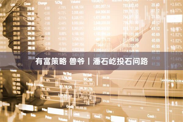 有富策略 兽爷丨潘石屹投石问路