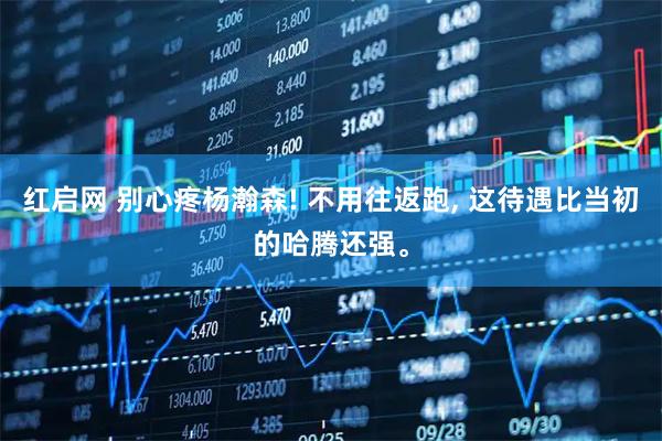 红启网 别心疼杨瀚森! 不用往返跑, 这待遇比当初的哈腾还强。